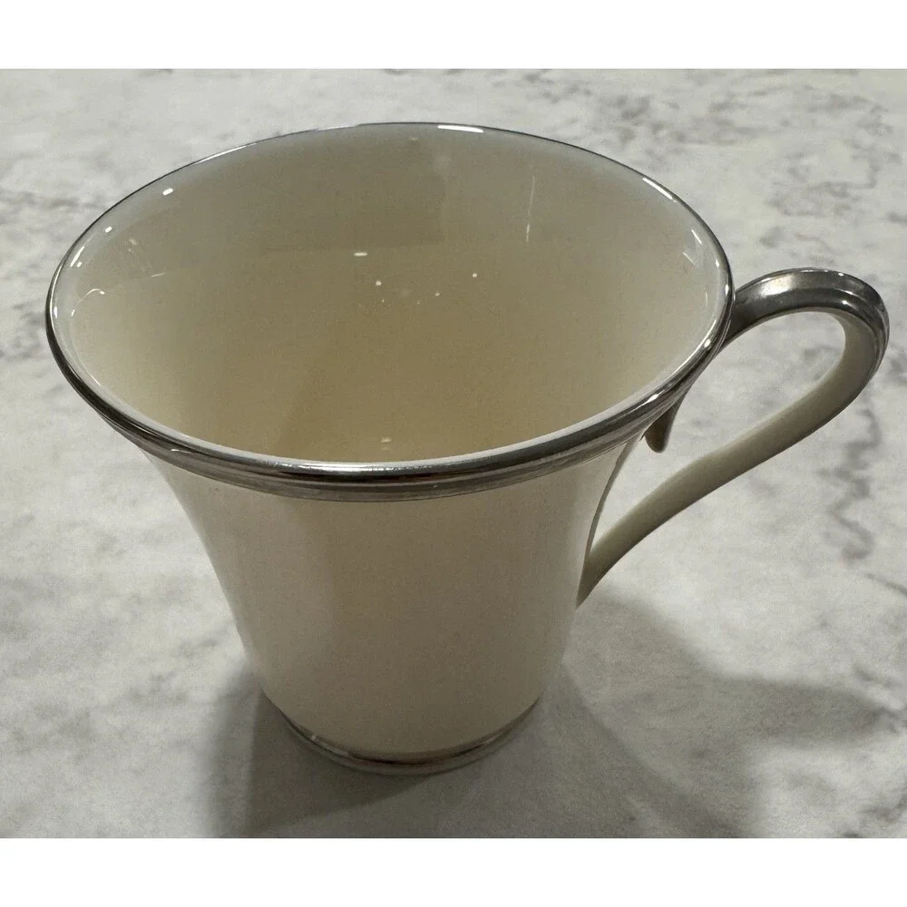 Lenox Solitaire Demitasse Cup And Saucer Set Espresso Made In USA